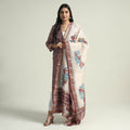 Buy Sanganeri Block Printed Maheshwari Silk Kurta with Palazzo & Dupatta Set Online at iTokri.com