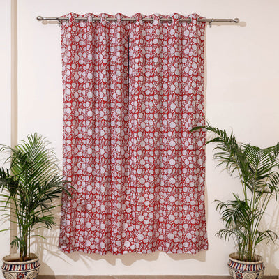  Sanganeri Block Print Pure Cotton Door Curtain 