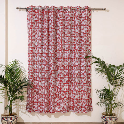  Sanganeri Block Print Pure Cotton Door Curtain 
