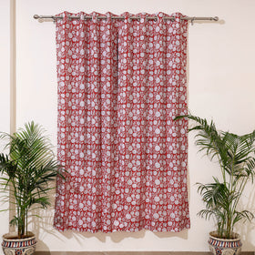  Sanganeri Block Print Pure Cotton Door Curtain 