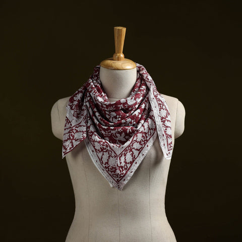Sanganeri cotton scarf 12 - handcrafted