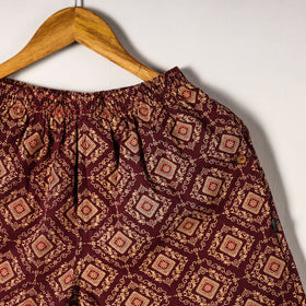  Sanganeri Block Printed Cotton Unisex Boxer/Shorts 