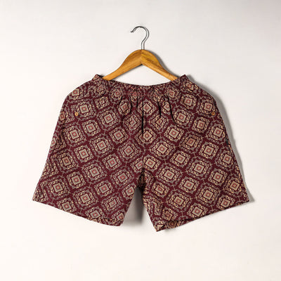  Sanganeri Block Printed Cotton Unisex Boxer/Shorts 