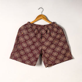 Sanganeri Block Printed Cotton Unisex Boxer/Shorts 