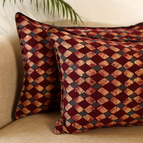 BuySet of 2 Hand Batik Print Cotton Pillow Covers