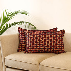 BuySet of 2 Hand Batik Print Cotton Pillow Covers