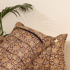 Maroon - set of 2 kalamkari hand pillow covers 47