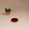 Shell work handcrafted thread coaster 04