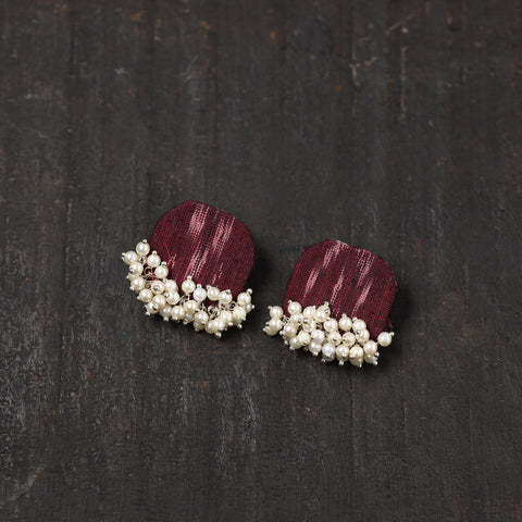 Buy Shifa Fabart Handmade Pearl Earrings