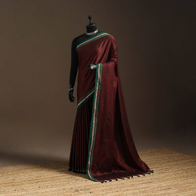 Silk cotton khun saree with chikki paras border 44