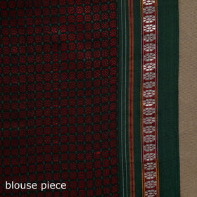Silk cotton khun saree with chikki paras border 44