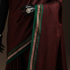 Silk cotton khun saree with chikki paras border 44