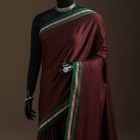 Silk cotton khun saree with chikki paras border 44