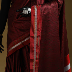 Silk cotton khun saree with ilkal pallu chikki paras border