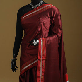 Silk cotton khun saree with ilkal pallu chikki paras border