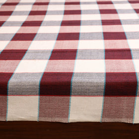 Maroon - single handloom cotton bed sheet (90 x 60 in) 110