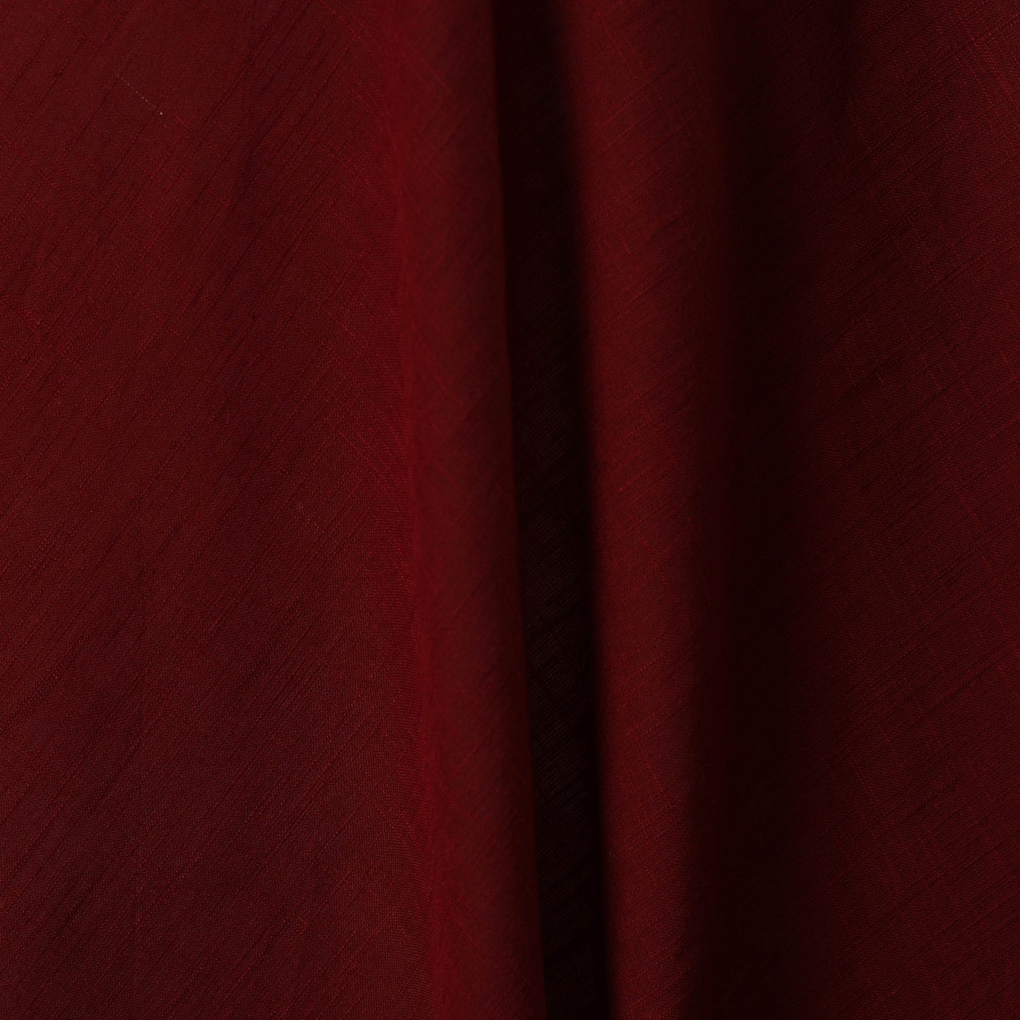 Maroon - slub cotton plain fabric 05 - handcrafted