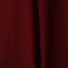 Maroon - slub cotton plain fabric 05 - handcrafted