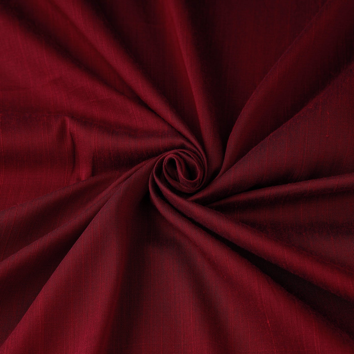 Maroon Slub Silk Plain Fabric 