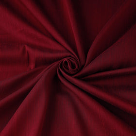 Maroon Slub Silk Plain Fabric 