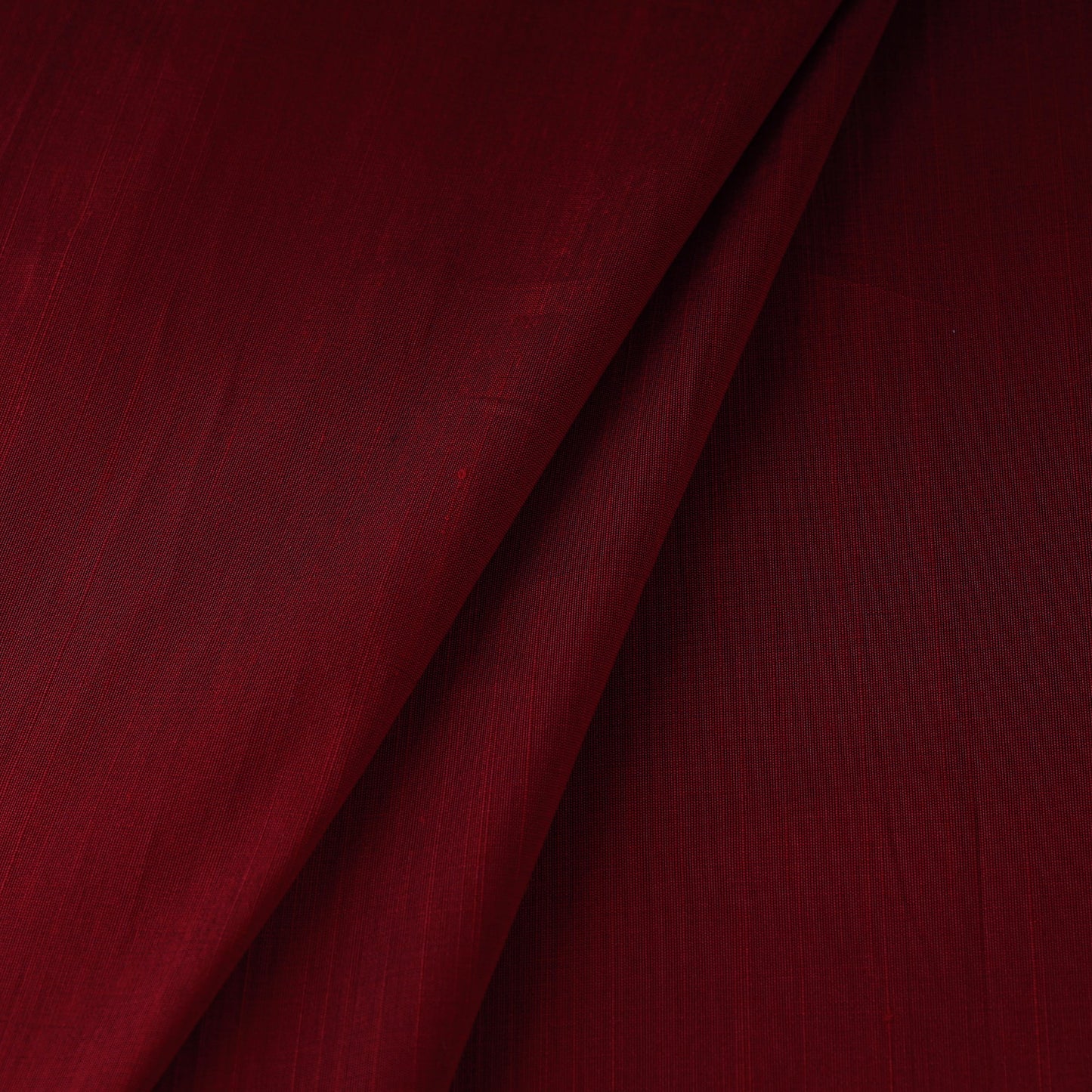 Maroon Slub Silk Plain Fabric 