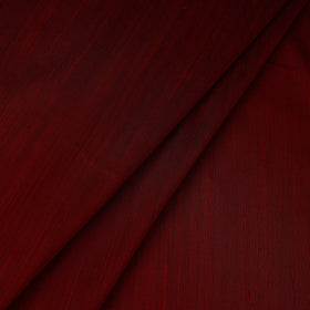 Maroon Slub Silk Plain Fabric 