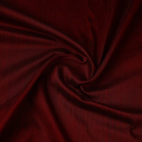 Maroon Slub Silk Plain Fabric 