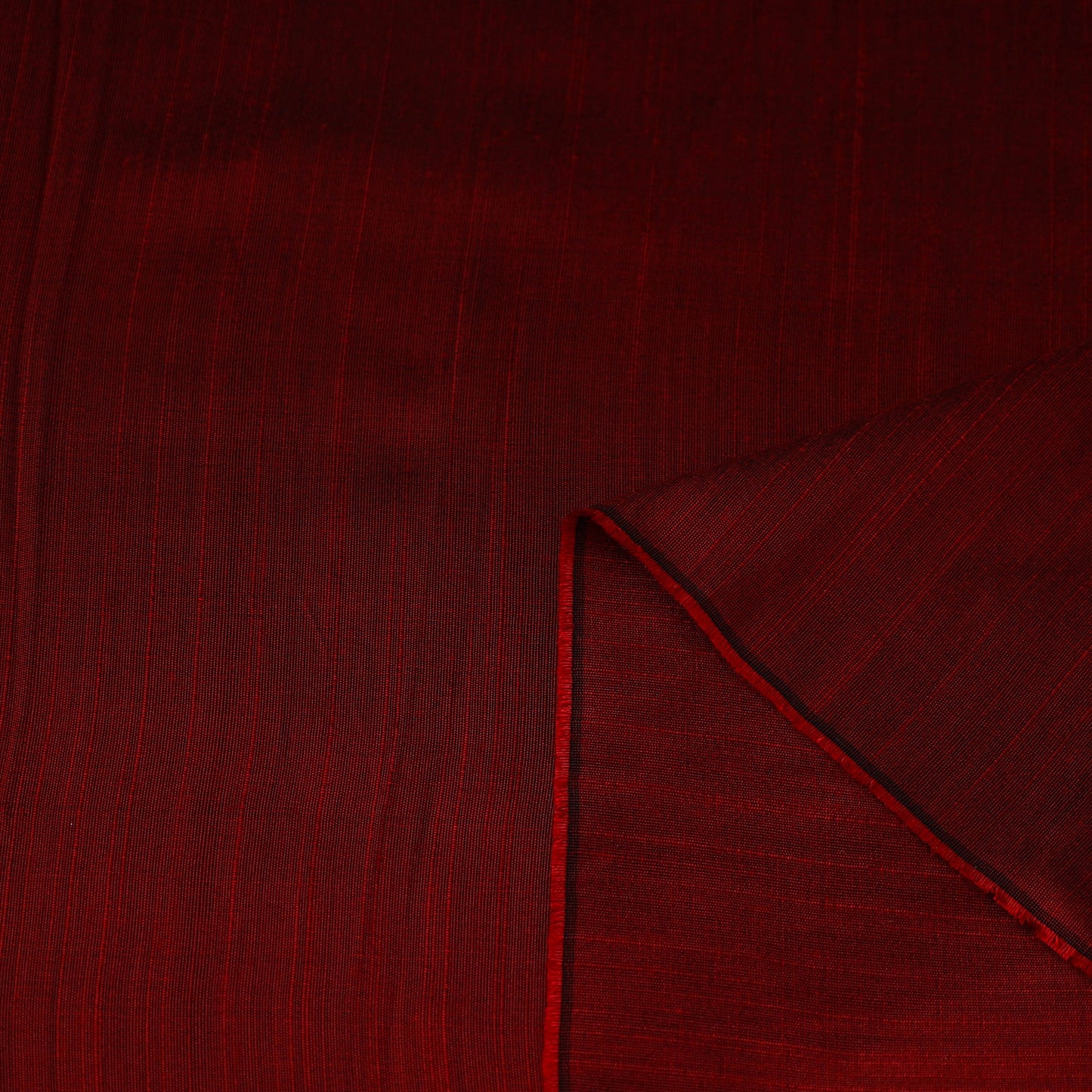 Maroon Slub Silk Plain Fabric 