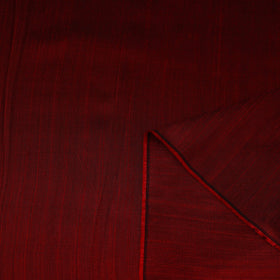 Maroon Slub Silk Plain Fabric 