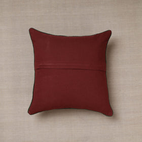 Maroon Soof Embroidery Cotton Cushion Cover