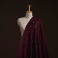 Spun dupion viscose silk buti fabric 11 - handcrafted