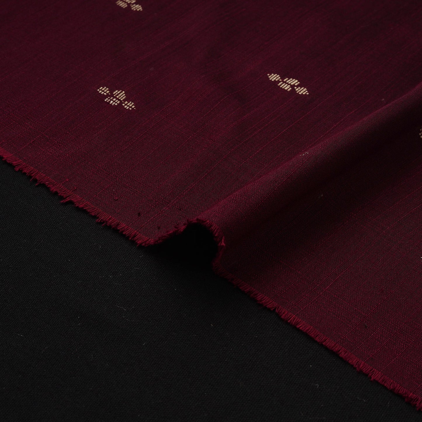 Spun dupion viscose silk buti fabric 11 - handcrafted