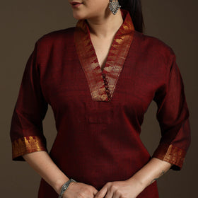 Straight cotton dharwad kurta 01 - handcrafted