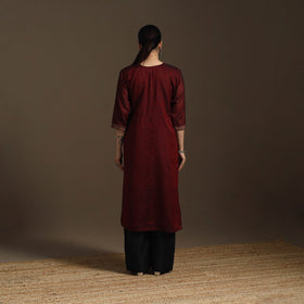Straight cotton dharwad kurta 05 - handcrafted