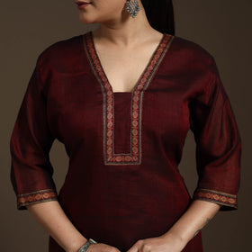 Straight cotton dharwad kurta 05 - handcrafted