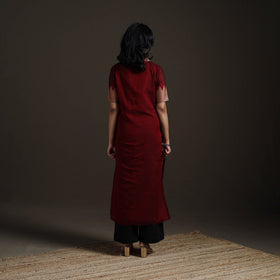 Straight cotton dharwad kurta for women 04 - handcrafted
