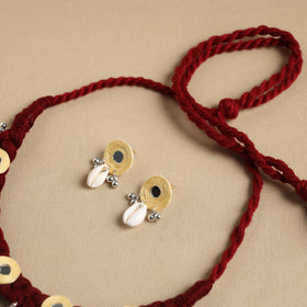 Thread Braided Shell Choker Necklace Set