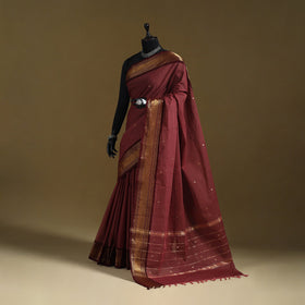 Thread buti cotton kanchipuram saree with border 01