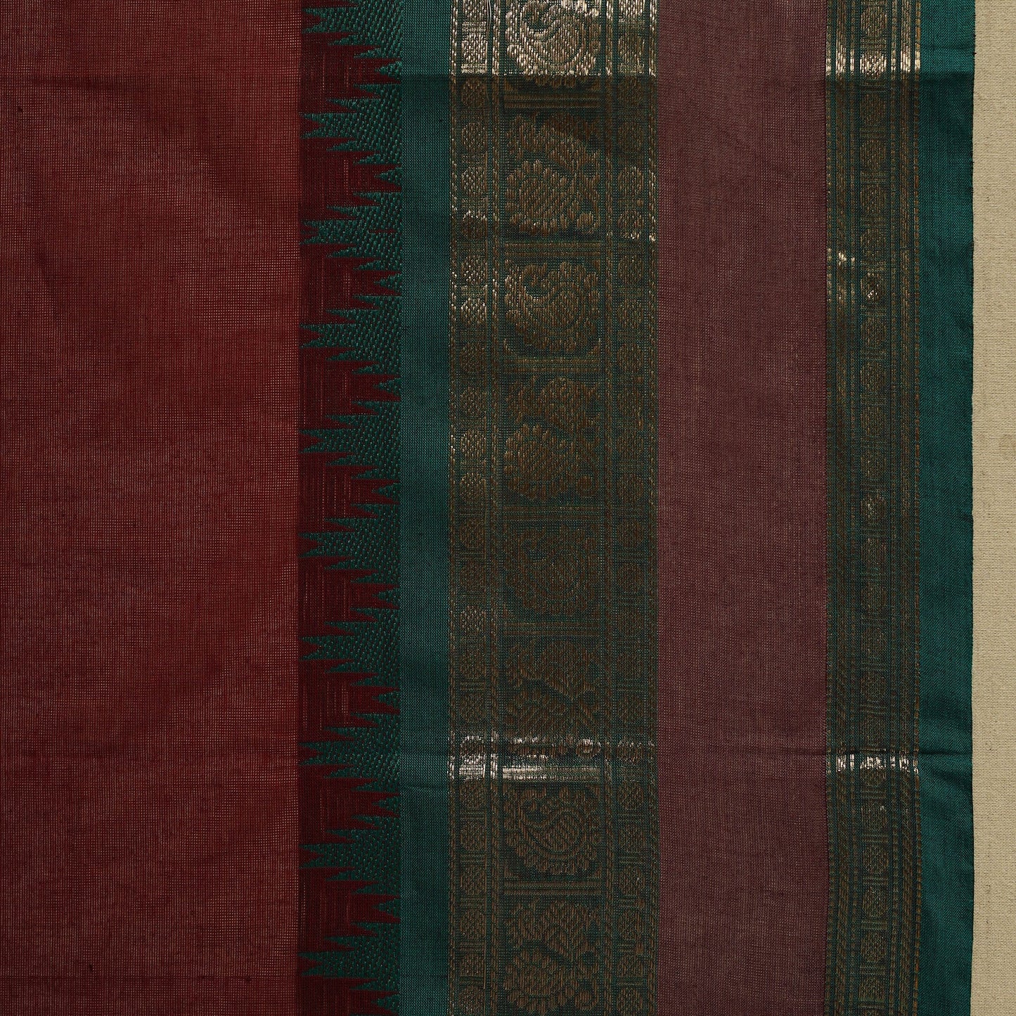 Thread buti cotton kanchipuram saree with border 27