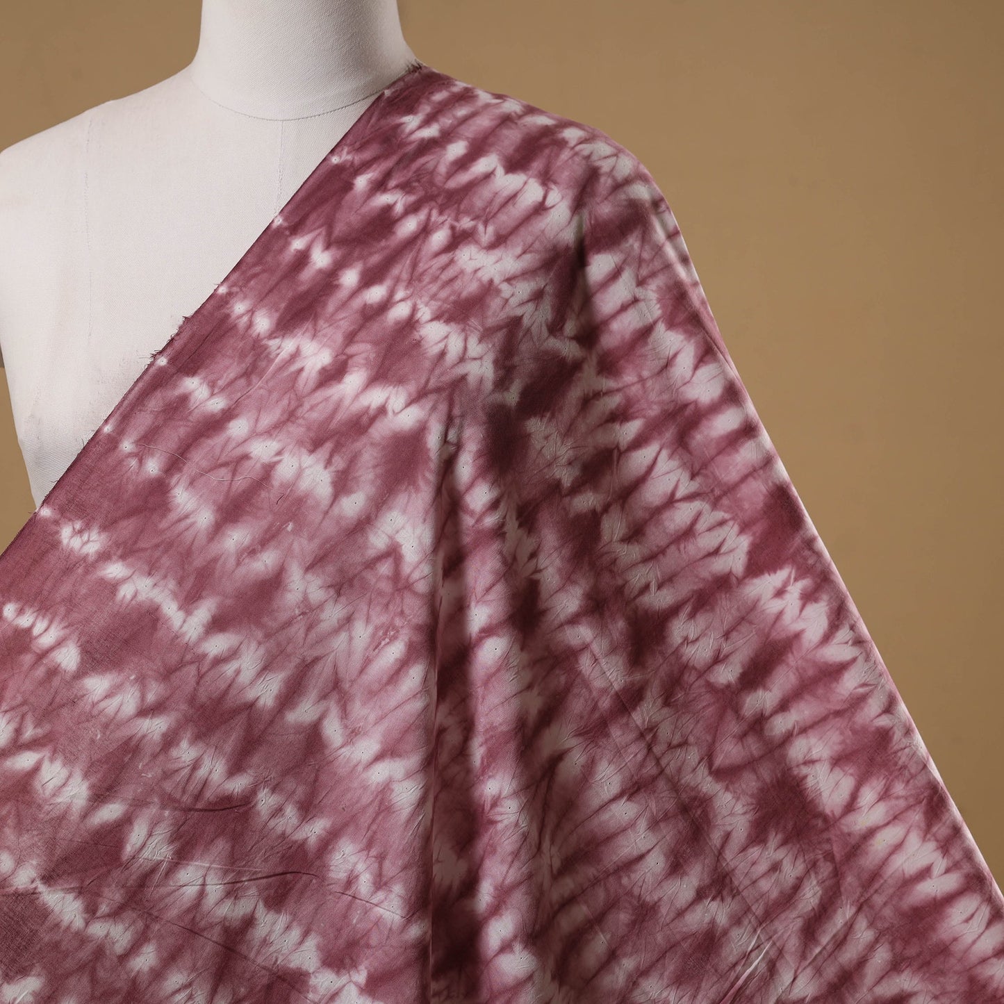 Black - tie-dye cotton shibori fabric 14 - handcrafted