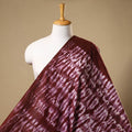 Buy Maroon Tie-Dye Cotton Shibori Fabric Online