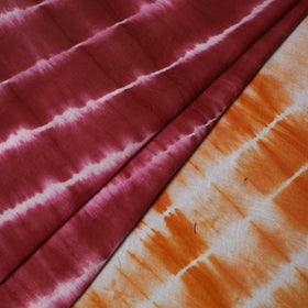  Maroon Tie-Dye Cotton Shibori Fabric 
