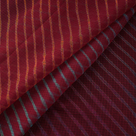 Maroon - tie-dye kota doria cotton leheriya fabric 03