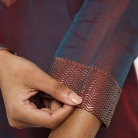 Buy Traditional Maheshwari Handloom Silk Cotton Checks Kurta with Dupatta Set Online at iTokri.com