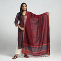 Buy Traditional Maheshwari Handloom Silk Cotton Checks Kurta with Dupatta Set Online at iTokri.com
