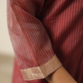  Traditional Maheshwari Silk Handloom Kurta with Dupatta Set 02 