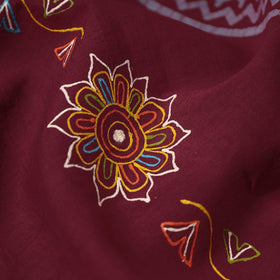  Traditional Rogan Art Hand Painted Batik Cotton Stole 