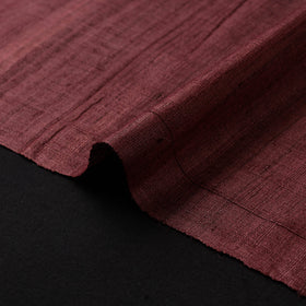 Maroon - vidarbha tussar x ghicha silk handloom fabric 05