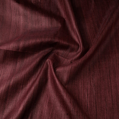 Maroon - vidarbha tussar x ghicha silk handloom fabric 05