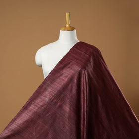 Maroon - vidarbha tussar x ghicha silk handloom fabric 05